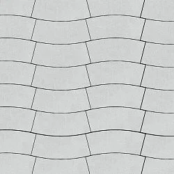 Тротуарная плита Аксио Белый Гладкая SteinRus 80 мм