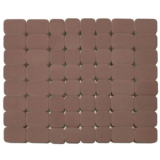 Тротуарная плитка Классико Дуо, Винный BRAER 40 мм