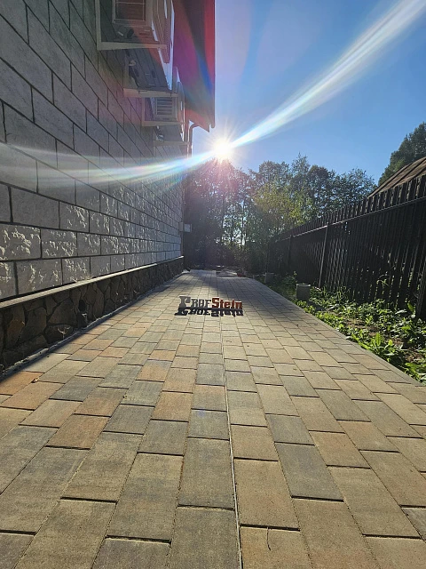 Укладка брусчатки Steingot с подготовкой бетонного основания