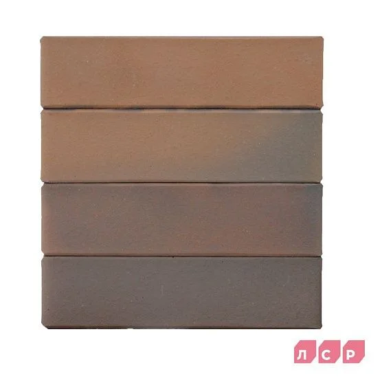 Клинкер фасадный светло-коричневый флэш Прага 0,71 NF гладкий ЛСР