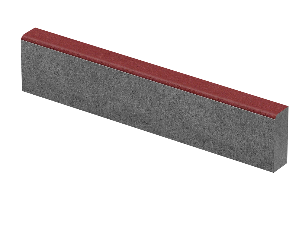 Бордюр тротуарный БР 100.20.8 красный Stellard