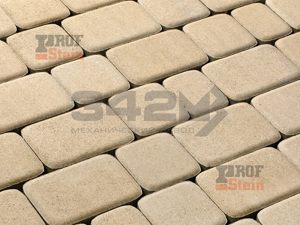 Тротуарная плитка Классика, Белый 342 МЗ 60 мм