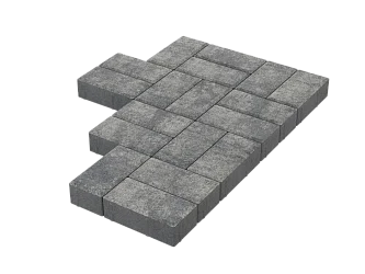 Тротуарная плитка Брусчатка Грей Stellard 40 мм