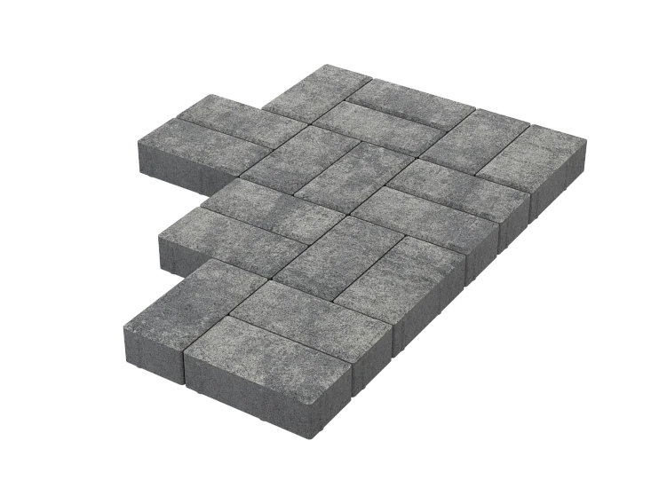 Тротуарная плитка Брусчатка Грей Stellard 40 мм
