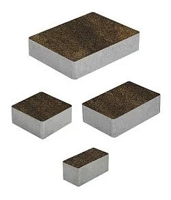 Тротуарная плитка МЮНХЕН Листопад гранит Мокко Б.2.Фсм.6 Выбор 60 мм