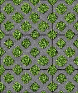 Тротуарная плитка ГАЗОННАЯ РЕШЕТКА Стандарт Серый Б.1.ГР.8 Выбор 80 мм