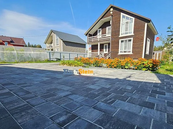 Проект Укладка брусчатки от Steingot в цвете Штайн Блэк 85 м2 в г. Химки