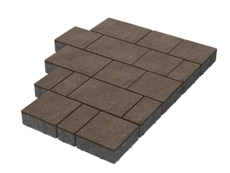 Тротуарная плитка Новый город Коричневый Stellard 40 мм