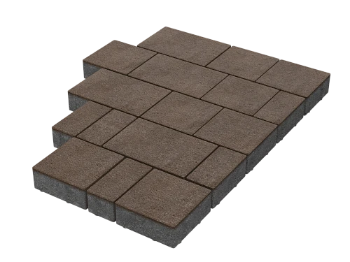 Тротуарная плитка Новый город Черный Stellard 40 мм