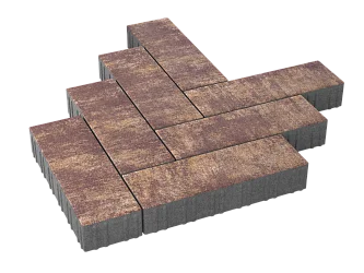 Тротуарная плитка Паркет Гавана Stellard 80 мм