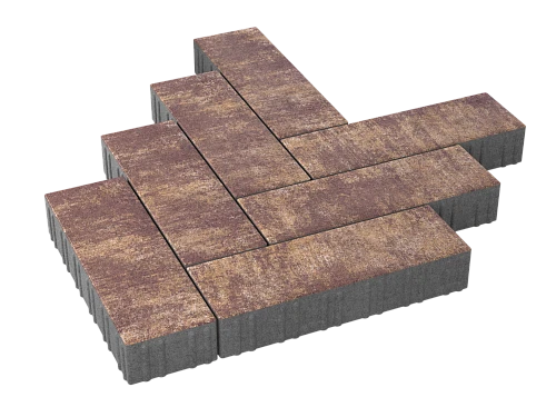 Тротуарная плитка Паркет Гавана Stellard 80 мм