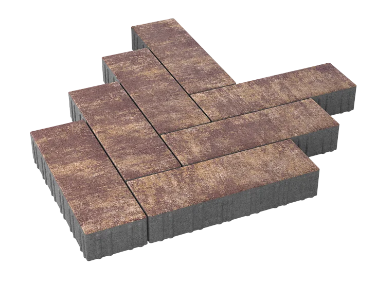 Тротуарная плитка Паркет Гавана Stellard 80 мм