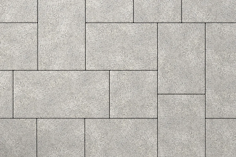 Тротуарная плитка Мозаика XL Белый мрамор Stellard 60 мм