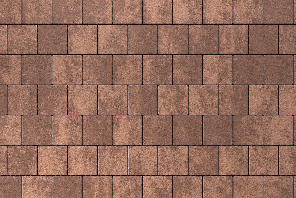 Тротуарная плитка Квадрат 15х15 Мокко Stellard 80 мм