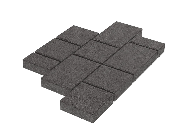 Тротуарная плитка Мозаика Дымчатый кварц Stellard 60 мм