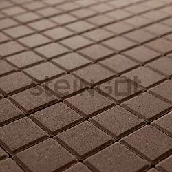 Тротуарная плитка Квадрат 100*100 Темно-Коричневый (верхний прокрас) Steingot 60 мм