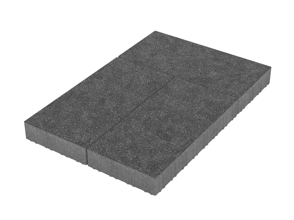 Тротуарная плитка Патио Черный агат Stellard 80 мм