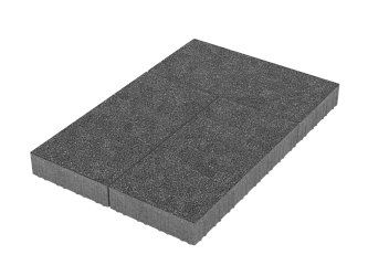 Тротуарная плитка Патио Черный агат Stellard 80 мм