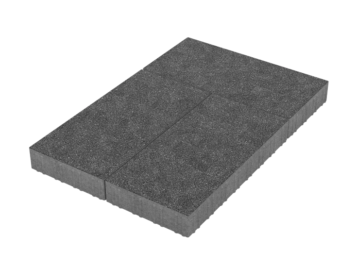 Тротуарная плитка Патио Черный агат Stellard 80 мм