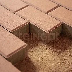 Тротуарная плитка Прямоугольник 200*100 Бежевый (верхний прокрас) Steingot 60 мм