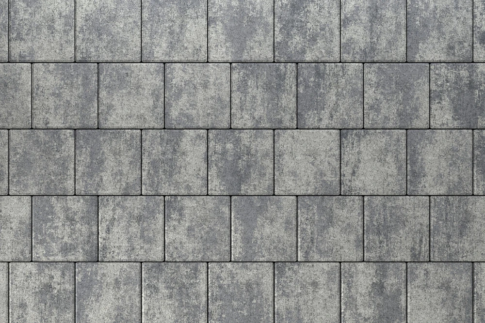 Тротуарная плитка Квадрат 20х20 Грей Stellard 60 мм