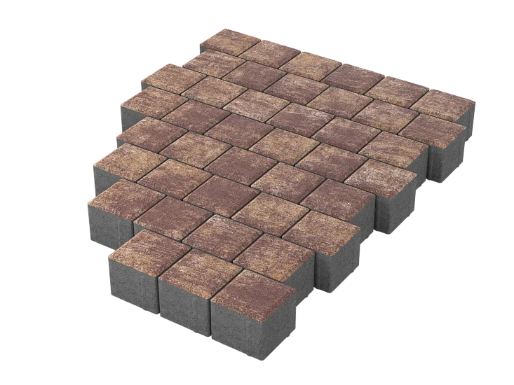 Тротуарная плитка Квадрат 10х10 Гавана Stellard 60 мм
