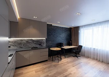 3D панель из натурального камня Кварцит Чёрный Классик Pharaon