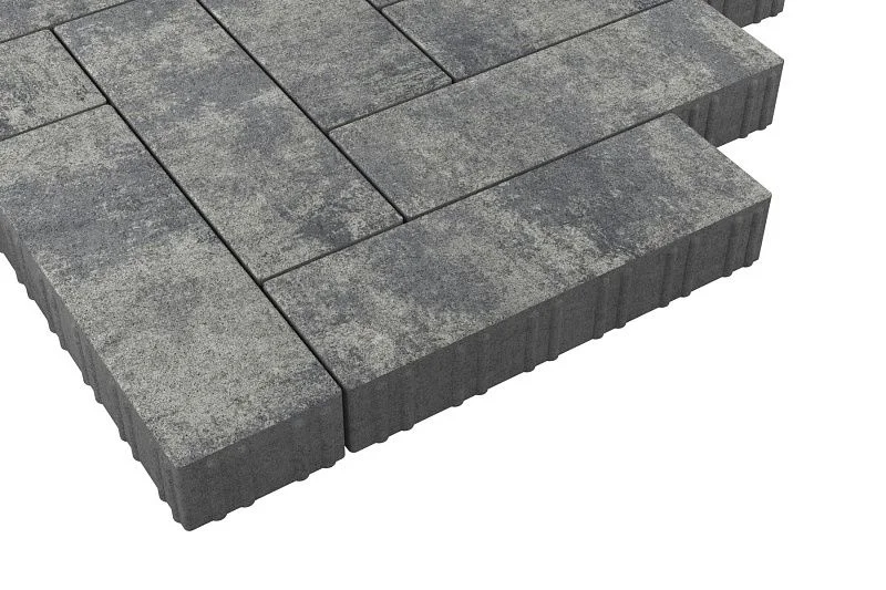 Тротуарная плитка Паркет Грей Stellard 80 мм