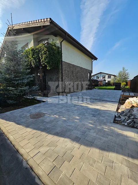 Укладка тротуарной плитки Новый город Штайн Сильвер