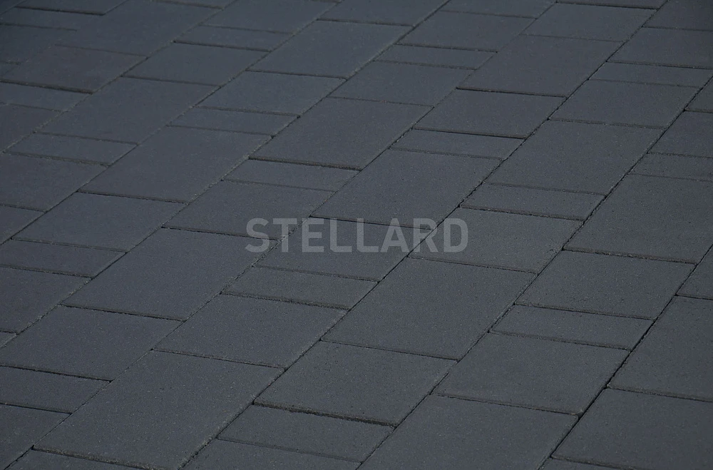 Тротуарная плитка Новый город Черный Stellard 40 мм