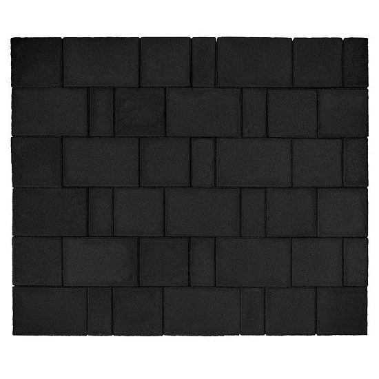 Тротуарная плитка Старый город Ландхаус, Черный BRAER 80 мм