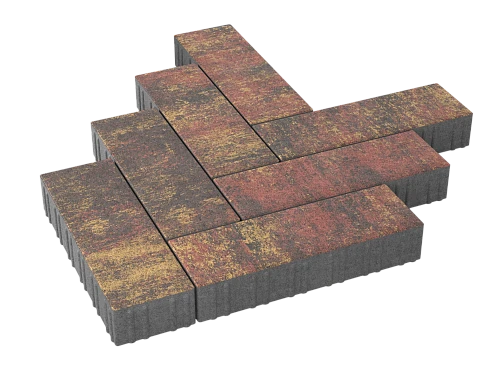 Тротуарная плитка Паркет Гавана Stellard 80 мм