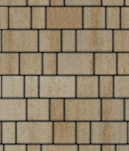 Тротуарная плитка СТАРЫЙ ГОРОД Листопад гранит Клен Б.1.Фсм.6 Выбор 60 мм