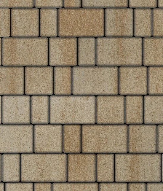 Тротуарная плитка СТАРЫЙ ГОРОД Искусственный камень Степняк Б.1.Фсм.6 Выбор 60 мм