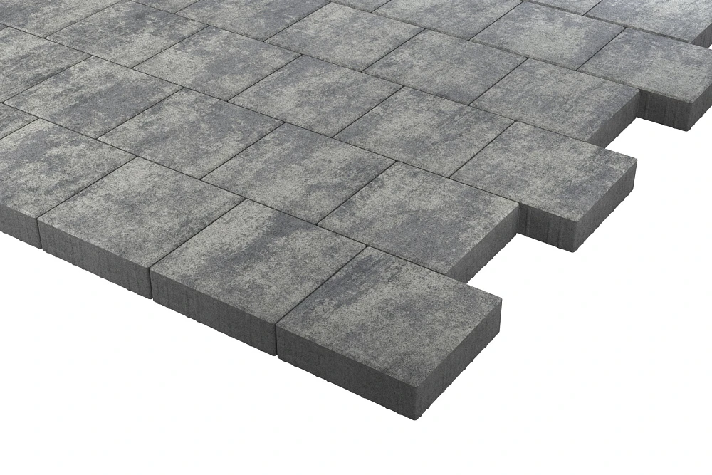 Тротуарная плитка Квадрат 30х30 Грей Stellard 80 мм