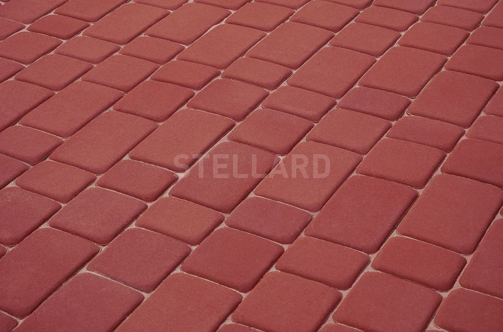 Тротуарная плитка Старый город Красный Stellard 40 мм