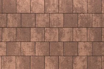 Тротуарная плитка Квадрат 20х20 Мокко Stellard 80 мм