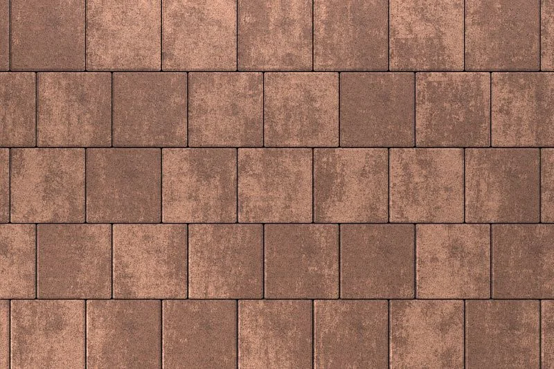 Тротуарная плитка Квадрат 20х20 Мокко Stellard 60 мм