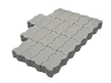 Тротуарная плитка Волна Серая 100 мм Stellard 100 мм
