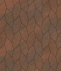 Тротуарная плитка СКОШЕННЫЙ ШЕСТИУГОЛЬНИК Листопад гладкий Клинкер Б.1.ШГ.6 Выбор 60 мм