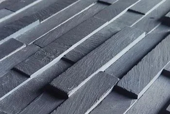 3D панель из натурального камня Сланец Чёрный Классик Pharaon