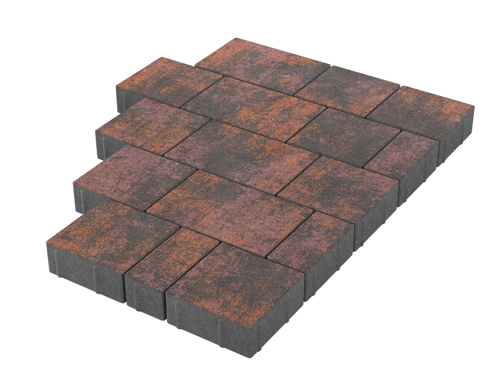 Тротуарная плитка Новый город Браун Stellard 60 мм
