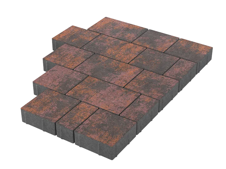 Тротуарная плитка Новый город Браун Stellard 40 мм