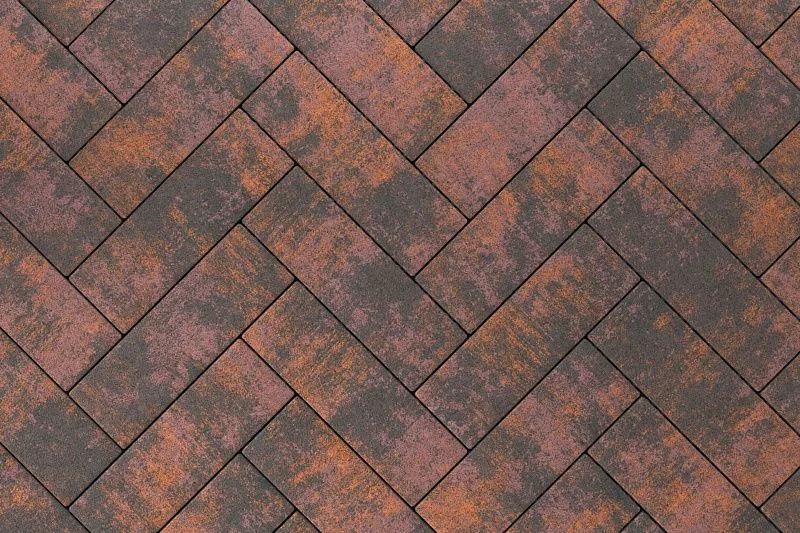 Тротуарная плитка Паркет Браун Stellard 80 мм