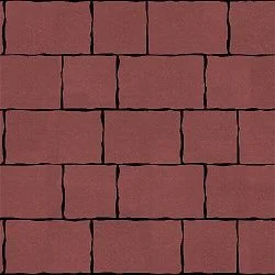 Тротуарная плитка Palermo Красный Гладкая SteinRus 80 мм