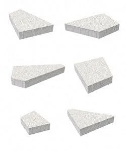 Тротуарная плитка ОРИГАМИ Стоунмикс Белый Б.4.Фсм.8 Выбор 80 мм