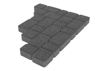 Тротуарная плитка Старый город Черный агат Stellard 60 мм