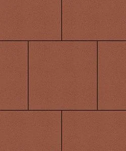 Тротуарная плитка КВАДРАТ 500х500 Стандарт Красный Б.5.К.6 Выбор 60 мм