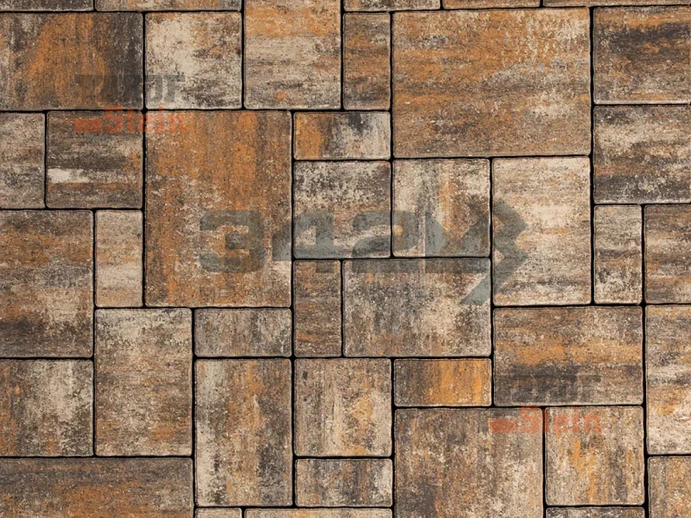 Тротуарная плитка Бавария, Карелия 342 МЗ 60 мм