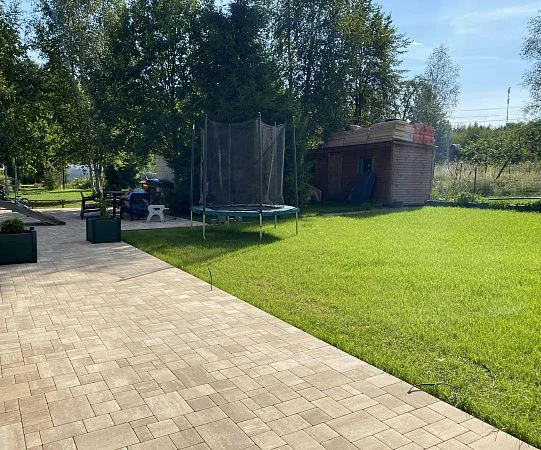 Проект Укладка брусчатки с уникальной схемой мощения 280 м2 в г. Троицк